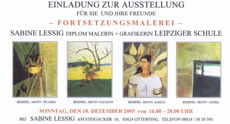 2005 Atelier Otterfing Einladung 