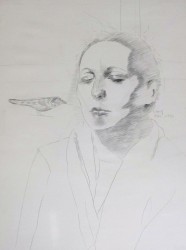 SELBSTBILDNIS MIT VOGEL